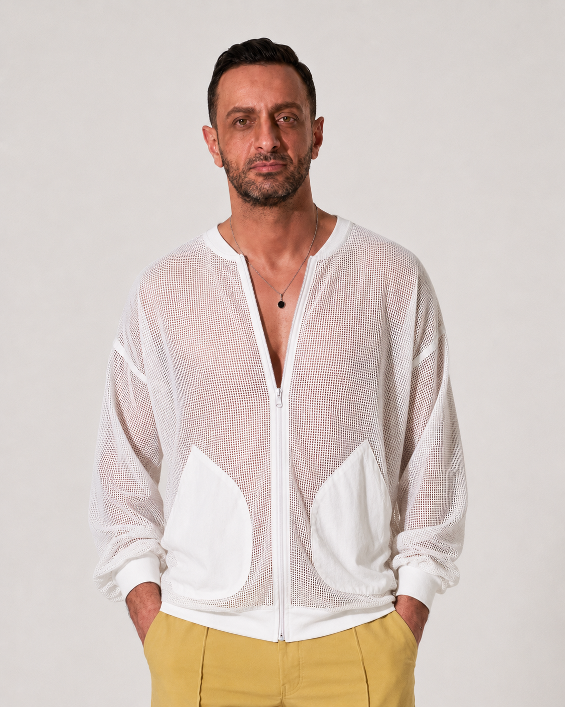 White Summer Breathable Jacket