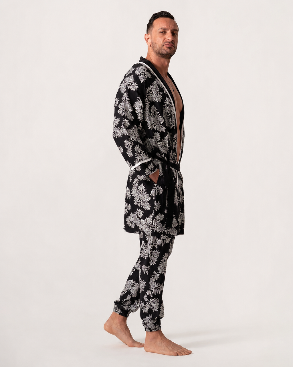 Black And White Patterned Pyjama