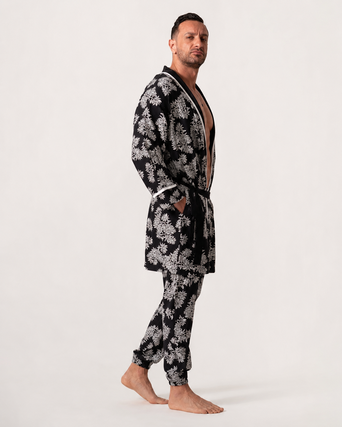 Black And White Patterned Pyjama