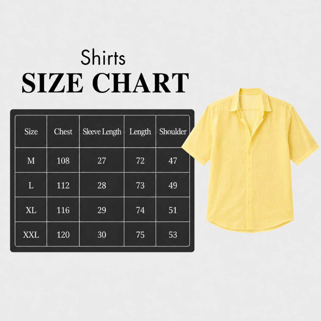 Short Sleeves Yellow Shirt