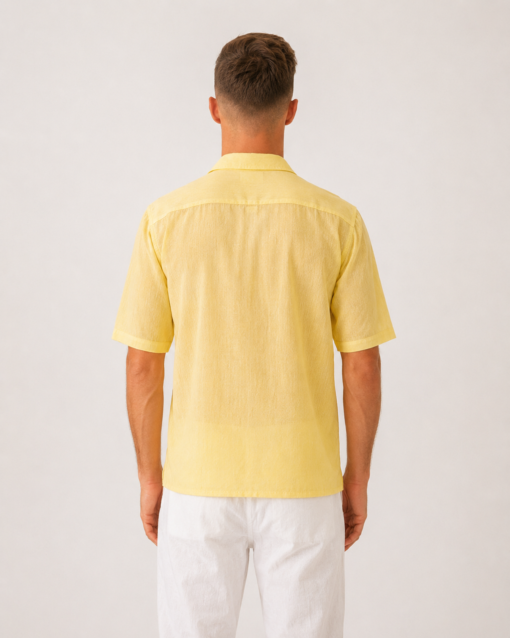 Short Sleeves Yellow Shirt