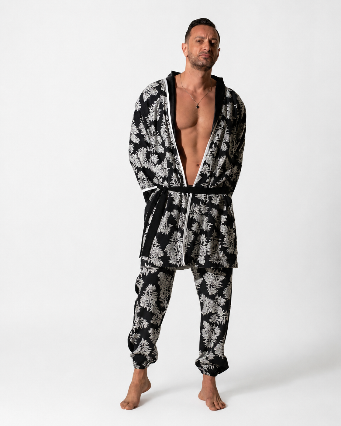 Black And White Patterned Pyjama