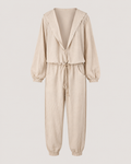 Oversized Off-White Linen Jumpsuit