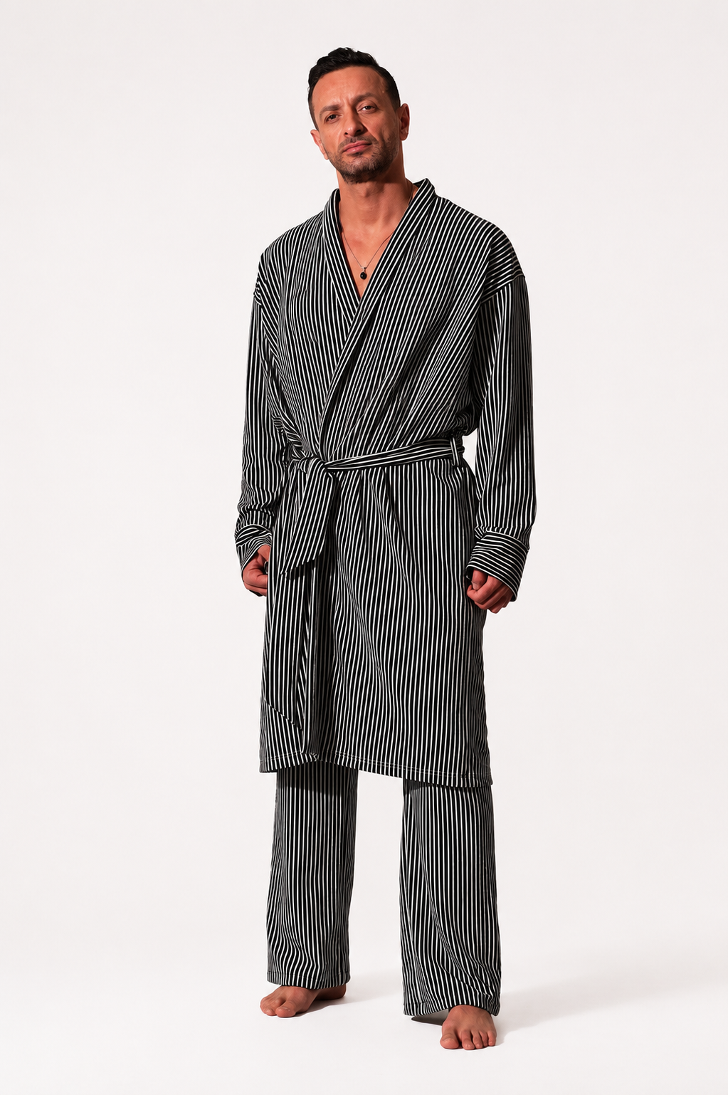 Black And White Stripes Pyjama