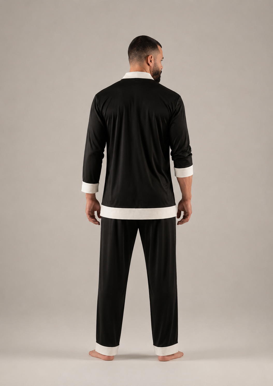 Black With White Pyjama set