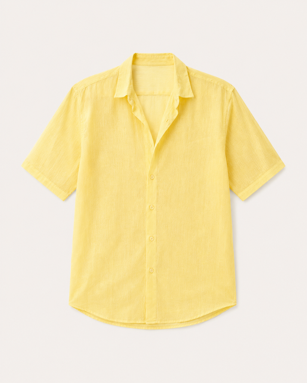 Short Sleeves Yellow Shirt