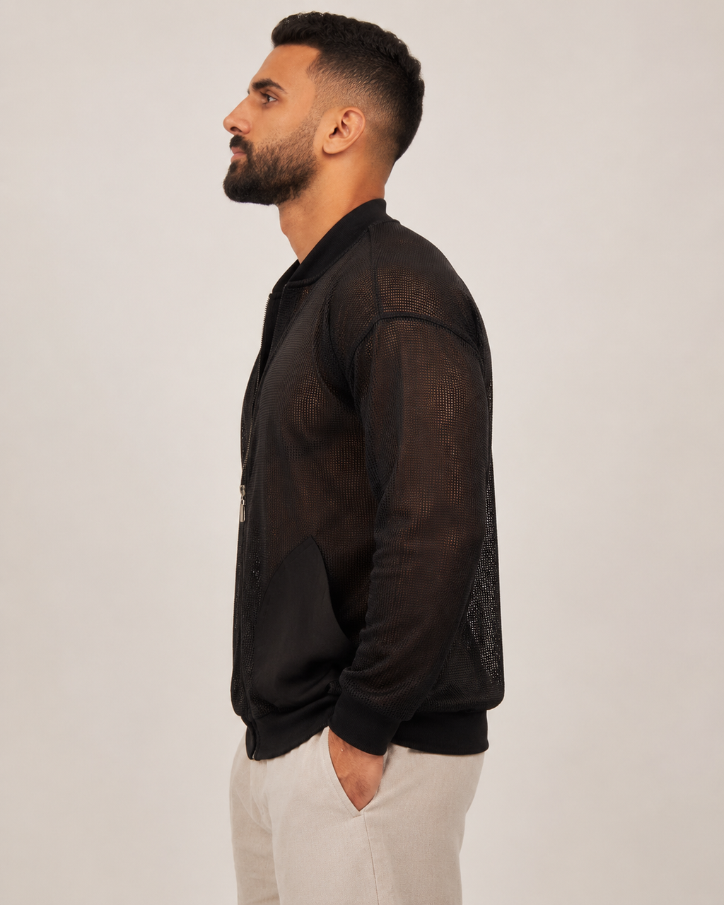 Black Summer Breathable Jacket